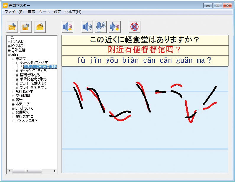 ChineseWriter11 声調マスター変換後